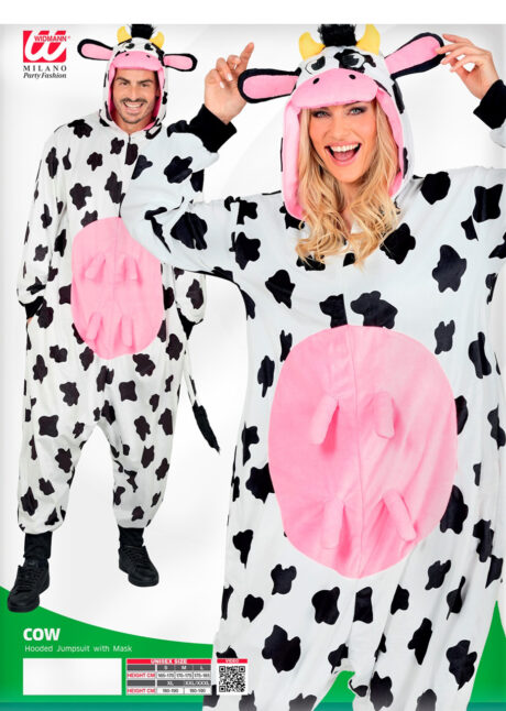 déguisement de vache, costume de vache, combinaison déguisement vache, Déguisement de Vache, Combinaison Ample