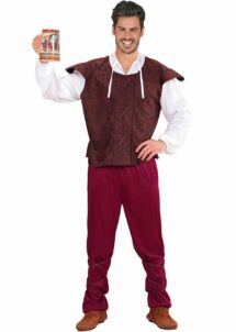 déguisement tavernier, déguisement aubergiste, costume de tavernier, Déguisement Tavernier Médiéval – Costume d’Aubergiste