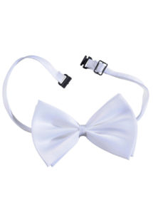 noeud papillon déguisement, accessoire déguisement, noeud pap déguisement, noeud papillon cérémonie, noeud papillon réglable, noeud papillon blanc