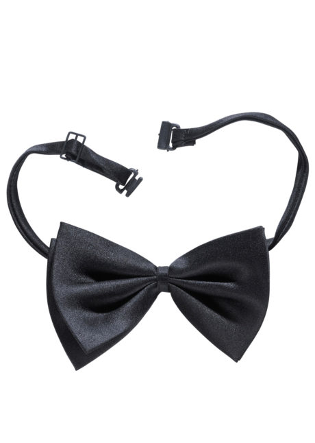 noeud papillon déguisement, accessoire déguisement, noeud pap déguisement, noeud papillon cérémonie, noeud papillon réglable, noeud papillon noir, Noeud Papillon Réglable, Noir