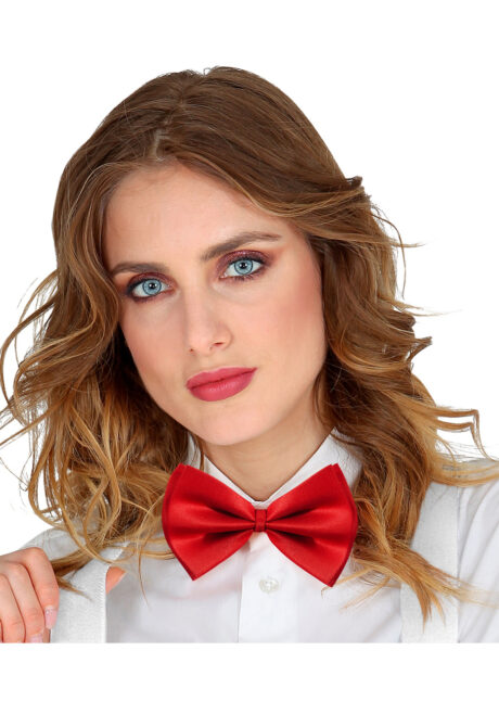 noeud papillon déguisement, accessoire déguisement, noeud pap déguisement, noeud papillon cérémonie, noeud papillon réglable, noeud papillon rouge, Noeud Papillon Réglable, Rouge