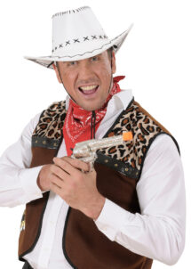 pistolet de cowboy, pistolet cowboy, revolver, accessoire cowboy, armes de déguisement