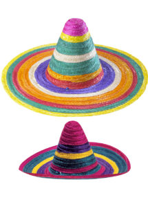 sombrero mexicain, chapeaux sombreros mexicains, accessoires déguisement mexicain, poncho et sombrero mexicain, soirée à thème mexique, Sombrero Mexicain
