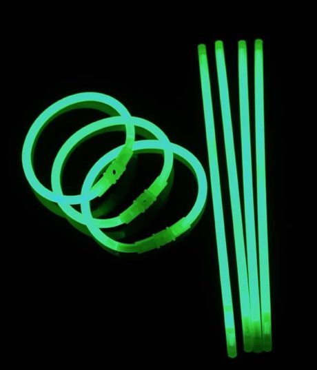 bracelets fluos, soirée fluo, accessoires fluos, batons fluos, Bracelets Fluos, x 100, Vert