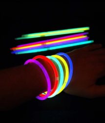 bracelets fluos, bracelets lumineux, Bracelets Fluos, x 15, Multicolores