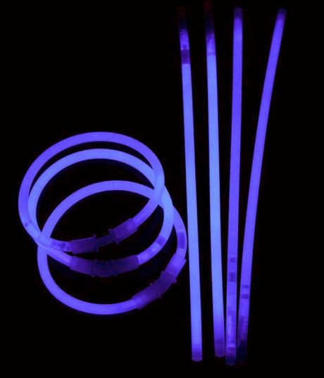 bracelets fluos, soirée fluo, accessoires fluos, batons fluos, Bracelets Fluos, x 100, Violet