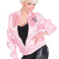 blouson pink ladies, déguisement années 60, déguisement grease, déguisement années 50, accessoire déguisement rock'n'roll, accessoire déguisement femme Déguisement Grease, Blouson Pink Ladies Années 60