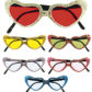 lunettes de déguisement, lunettes de fêtes, lunettes soirée déguisée, accessoires lunettes,lunettes fantaisie, lunettes pas chères, lunettes en forme de coeur, lunettes coeurs Lunettes Coeurs Paillettes