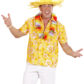 chemise hawaï homme, chemise hawaïenne homme, accessoire hawaï déguisement, soirée hawaï, accessoire déguisement soirée tropicale, colliers hawaïens, déguisement hawaïen homme Chemise Hawaïenne, Jaune