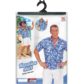 chemise hawaï homme, chemise hawaïenne homme, accessoire hawaï déguisement, soirée hawaï, accessoire déguisement soirée tropicale, colliers hawaïens, déguisement hawaïen homme Chemise Hawaïenne, Bleue