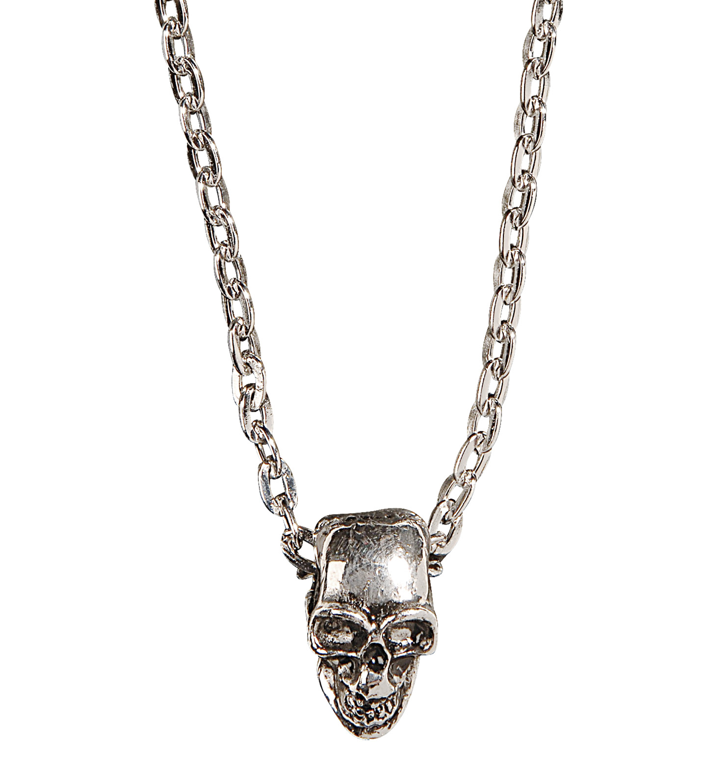 Pendentif tête de mort en acier inoxydable corbeau rétro Pendentif tête de mort en acier inoxydable corbeau rétro