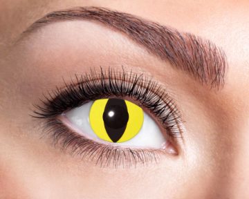lentilles jaunes de chat, lentilles halloween, lentilles fantaisie, lentilles déguisement, lentilles déguisement halloween, lentilles de couleur, lentilles fete, lentilles de contact déguisement, lentilles oeil de chat Lentilles Oeil de Chat, Jaunes, Yellow Cat