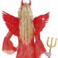 ailes de déguisement, ailes pour se déguiser, ailes d'anges rouges, ailes d'ange rouge, ailes en plumes, ailes rouges,accessoire halloween, ailes de démon Ailes d’Ange en Plumes, Rouges et Or