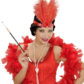 bandeau charleston rouge, bandeau charleston, bandeau à plumes, accessoire déguisement, accessoire années 30, accessoire cabaret, bandeau charleston, bandeau années 30, bandeau années 20, déguisement charleston, accessoire déguisement charleston Bandeau Charleston à Plumes, Rouge