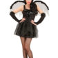 déguisement d'ange noir femme, déguisement ange noir halloween, déguisement soirée ange et démon femme, costume halloween femme, costume ange noir femme, déguisement ange de la mort halloween Déguisement Ange Noir