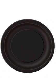 assiettes en carton, vaisselle jetable, vaisselle pour anniversaire, assiettes noires Halloween, Vaisselle Noire, Assiettes
