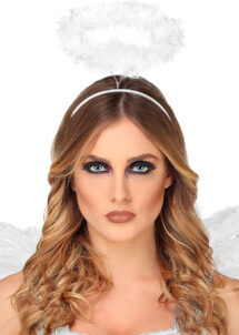 Auréole d'ange, auréole plumes blanches