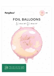 ballon baby shower fille, ballon gender reveal fille, ballon naissance fille