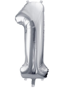ballon chiffre, ballon alu chiffre, ballon chiffre 1 argent