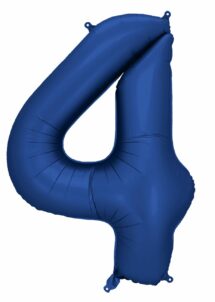 ballon chiffre 4 géant, ballon chiffre géant, ballon chiffre 4 anniversaire, ballon chiffre bleu