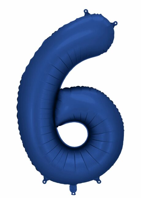 ballon chiffre 6 géant, ballon chiffre 6 anniversaire, ballon chiffre bleu, Ballon Chiffre 6 Géant 86 cm