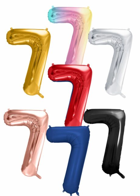 ballon chiffre 7, ballon chiffre 7 géant, ballon chiffre 7 anniversaire, Ballon Chiffre 7 Géant 86 cm