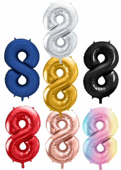 ballon chiffre 8, ballon chiffre 8 géant, ballon chiffre 8 anniversaire, Ballon Chiffre 8 Géant 86 cm