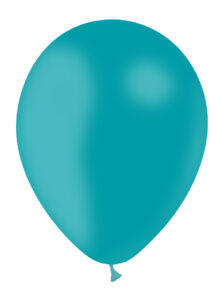 ballon hélium, ballon de baudruche, ballon turquoise, Ballons Turquoise, en Latex