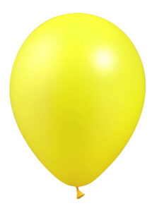 ballons jaunes, ballons de baudruche, ballons hélium, Ballons Jaune Citron Métal, en Latex