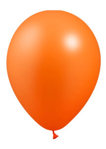 ballons oranges, ballons de baudruche, ballons hélium