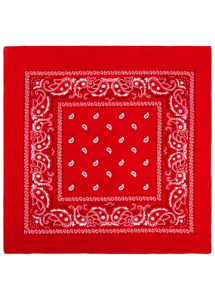 bandana cowboy, bandana de cowboy, foulard de cowboy, accessoires cowboys, soirée western, bandana rouge