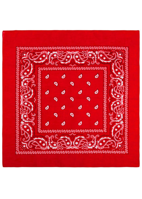 bandana cowboy, bandana de cowboy, foulard de cowboy, accessoires cowboys, soirée western, bandana rouge, Bandana de Cowboy, Rouge