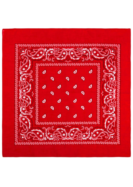 bandana cowboy, bandana de cowboy, foulard de cowboy, accessoires cowboys, soirée western, bandana rouge, Bandana de Cowboy, Rouge