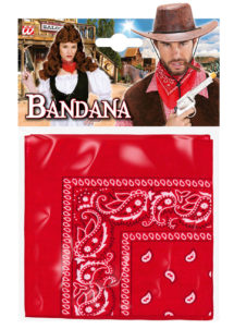 bandana cowboy, bandana de cowboy, foulard de cowboy, accessoires cowboys, soirée western, bandana rouge