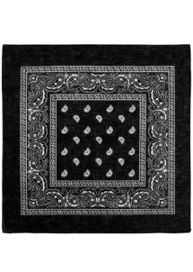 bandana cowboy, bandana de cowboy, foulard de cowboy, accessoires cowboys, soirée western, bandana noir