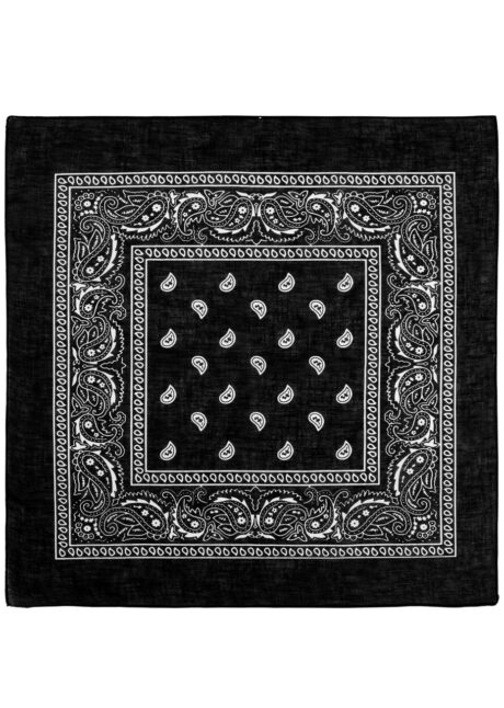 bandana cowboy, bandana de cowboy, foulard de cowboy, accessoires cowboys, soirée western, bandana noir, Bandana de Cowboy, Noir