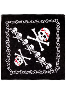 bandana tête de mort, accessoire halloween, bandana de pirates, accessoires pirates, drapeau tête de mort, bandana squelette