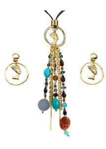collier déguisement égyptien, collier cléopatre déguisement, bijoux égyptiens déguisement, bijoux antiques déguisement, collier égypte déguisement, Collier Egypte et Boucles d’Oreilles