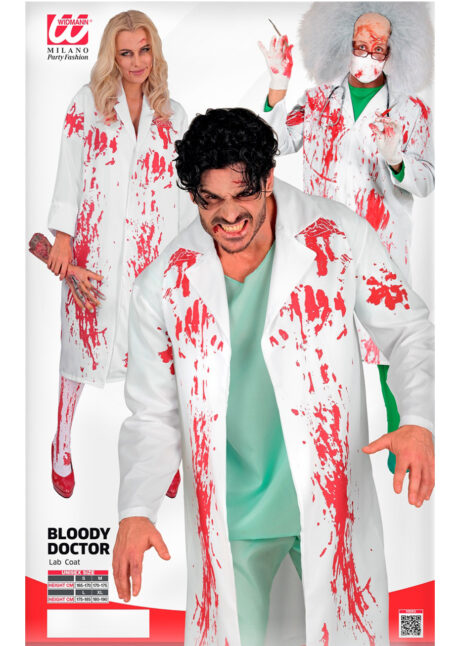blouse blanche ensanglantée, blouse faux sang Halloween, Blouse Blanche Ensanglantée