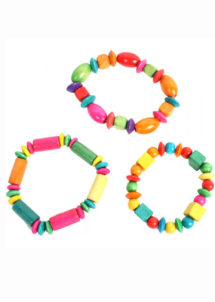 bracelet fille, bracelets enfant, bracelet en bois fille, cadeaux pour pinatas, jouets pour pinata, cadeaux à pinata