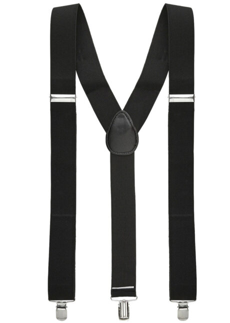 bretelles noires, bretelles années 30, accessoire années 30, Bretelles Noires, Elastiques, Réglables