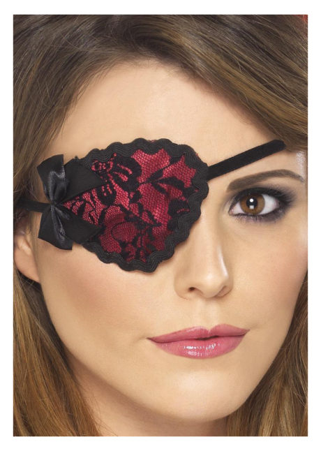 cache oeil de pirate, accessoire déguisement pirate, bandeau pirate déguisement, cache oeil déguisement pirate, accessoire déguisement, accessoire pirate, Cache Oeil de Pirate Dentelle