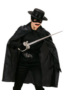 cape noire enfant, cape noire halloween enfant, cape de zorro pour enfant, Cape Noire, Enfant