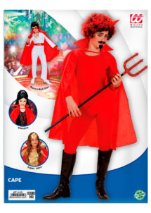 cape rouge pour enfant, cape rouge, cape diable, Cape Rouge, Enfant, 100 cm