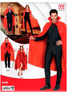 cape rouge halloween, cape de diable halloween