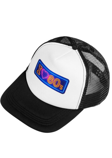 casquette années 80, accessoires années 80, Casquette I Love 80