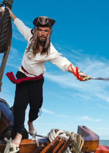 ceinture pirate, bandeau pirate, accessoire déguisement pirate