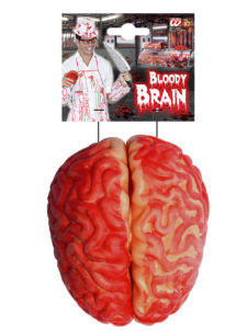 déco halloween, accessoire décoration halloween, faux cerveau, accessoire halloween déguisement, accessoire zombie déguisement, faux cerveau en latex, Faux Cerveau Sanglant