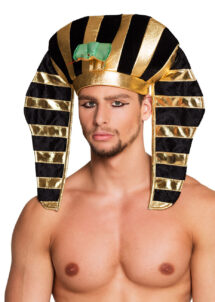 coiffe de pharaon, chapeau de pharaon, accessoire déguisement pharaon, coiffe égyptienne paris, Chapeau de Pharaon