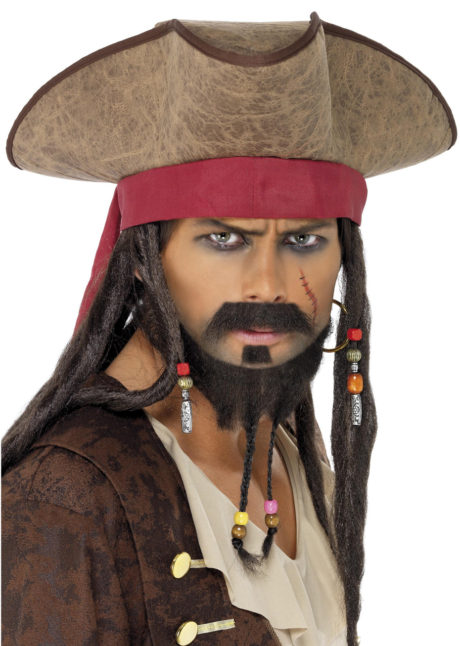 chapeaux de pirates, chapeau pirate, accessoire déguisement pirate, chapeaux pirate des caraïbes, Chapeau de Pirate Dread